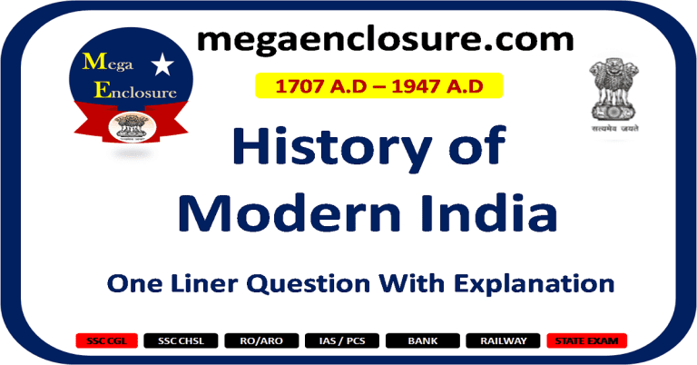 Modern India History